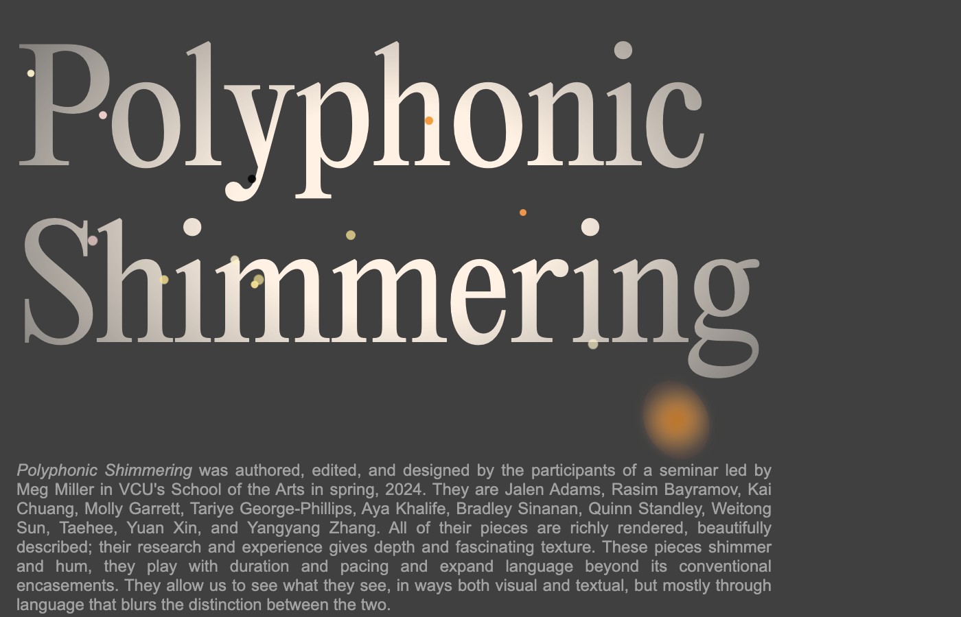 Polyphonic Shimmering — shimmering.world