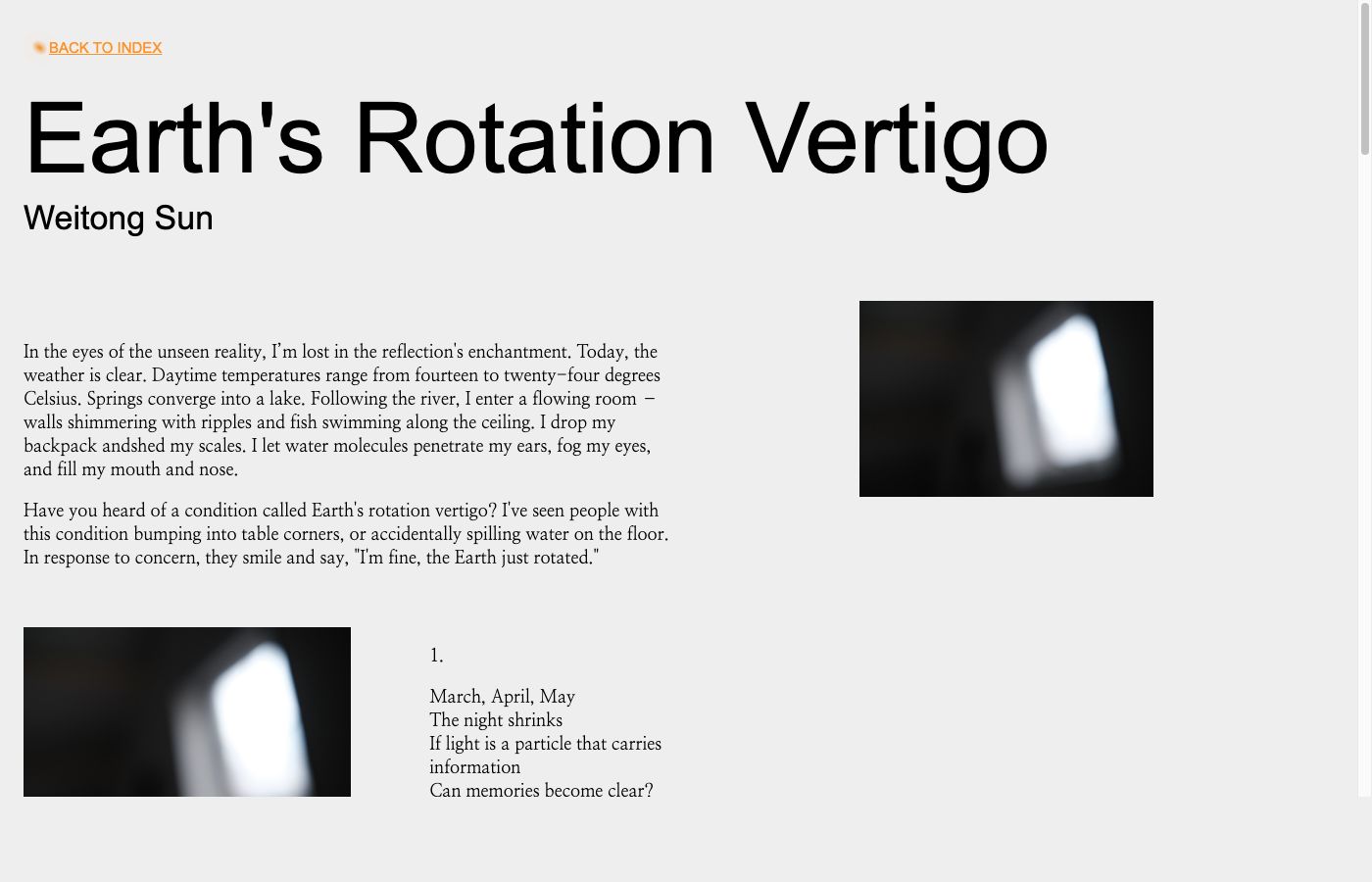 Earth's Rotation Vertigo — Polyphonic Shimmering